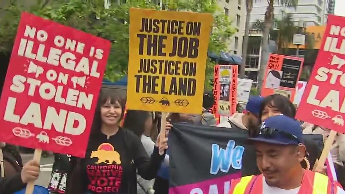 May Day protest in DTLA